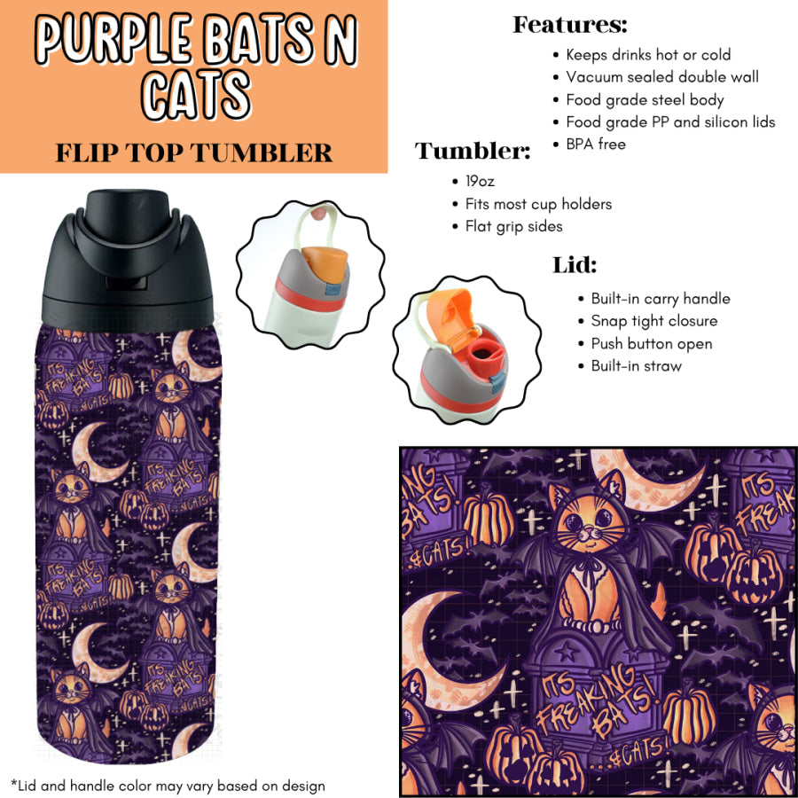 Preorder Custom Flip Top Tumblers - Closes 7 Jul - ETA late Oct 2025 Tumbler