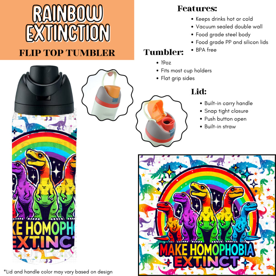 Preorder Custom Flip Top Tumblers - Closes 7 Jul - ETA late Oct 2025 Tumbler