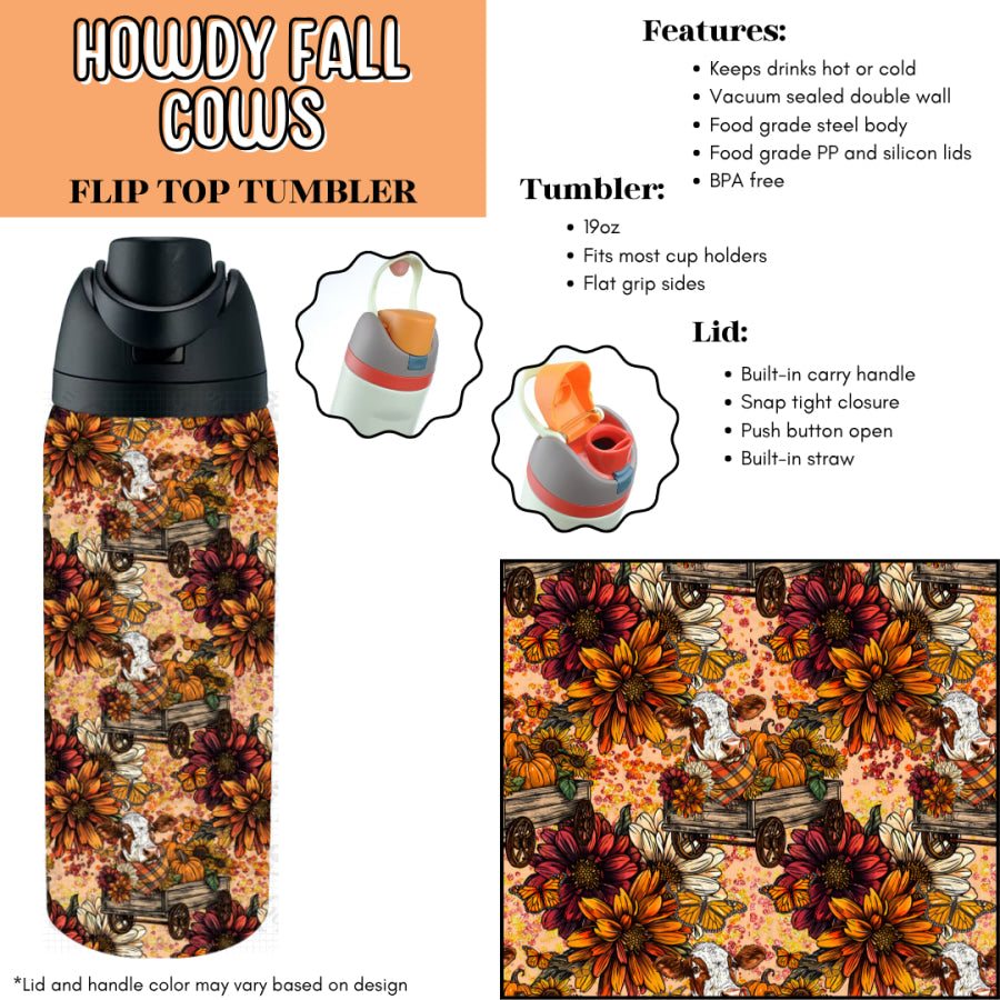 Preorder Custom Flip Top Tumblers - Closes 7 Jul - ETA late Oct 2025 Tumbler