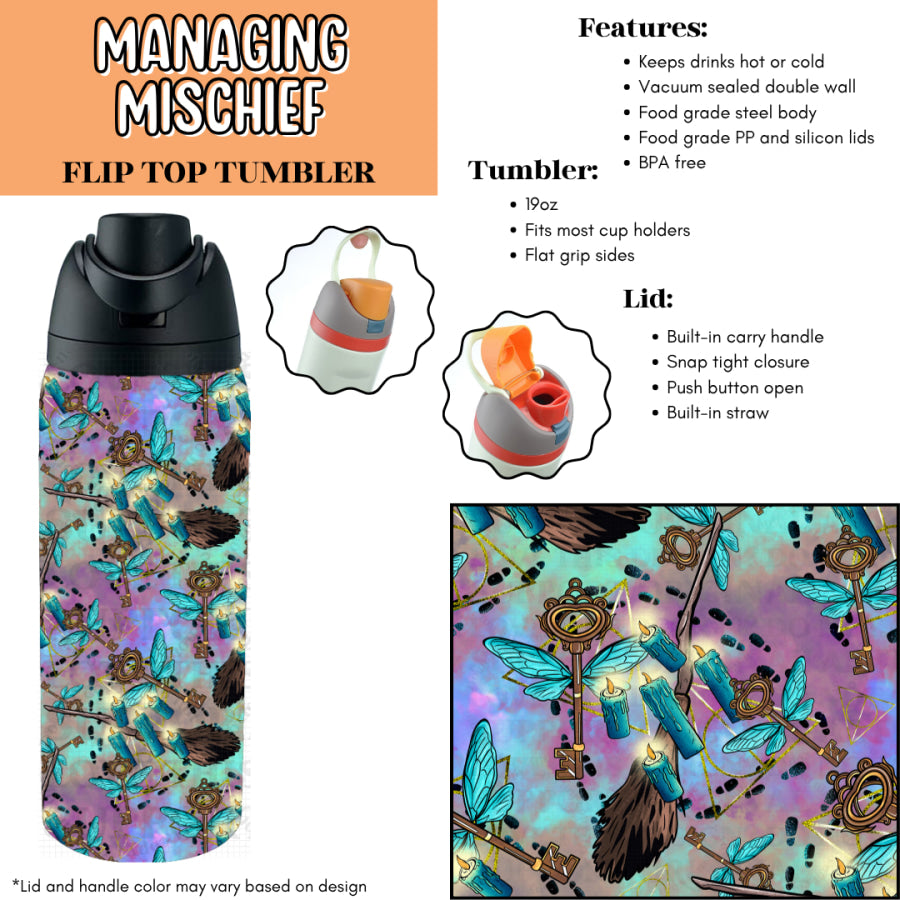 Preorder Custom Flip Top Tumblers - Closes 7 Jul - ETA late Oct 2025 Tumbler