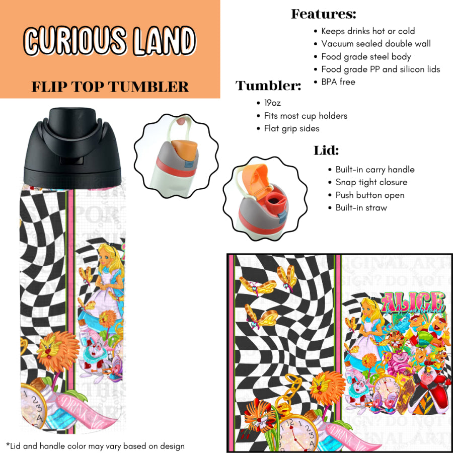 Preorder Custom Flip Top Tumblers - Closes 7 Jul - ETA late Oct 2025 Tumbler