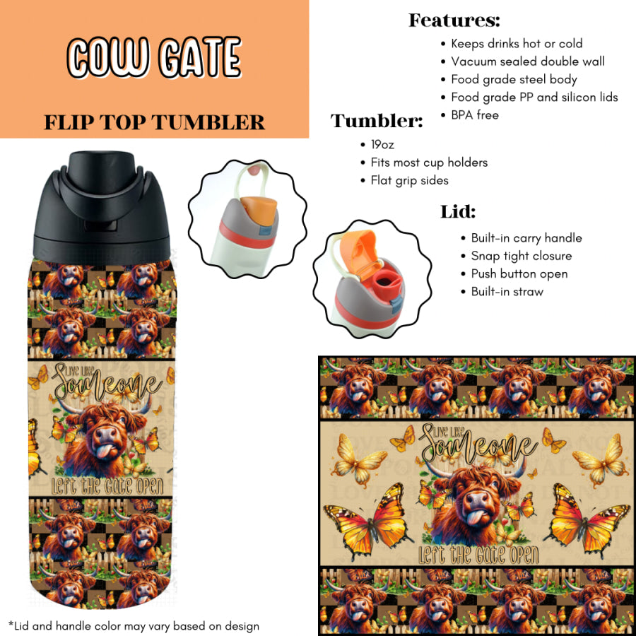 Preorder Custom Flip Top Tumblers - Closes 7 Jul - ETA late Oct 2025 Tumbler