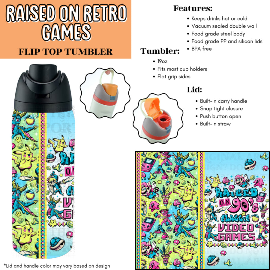 Preorder Custom Flip Top Tumblers - Closes 7 Jul - ETA late Oct 2025 Tumbler