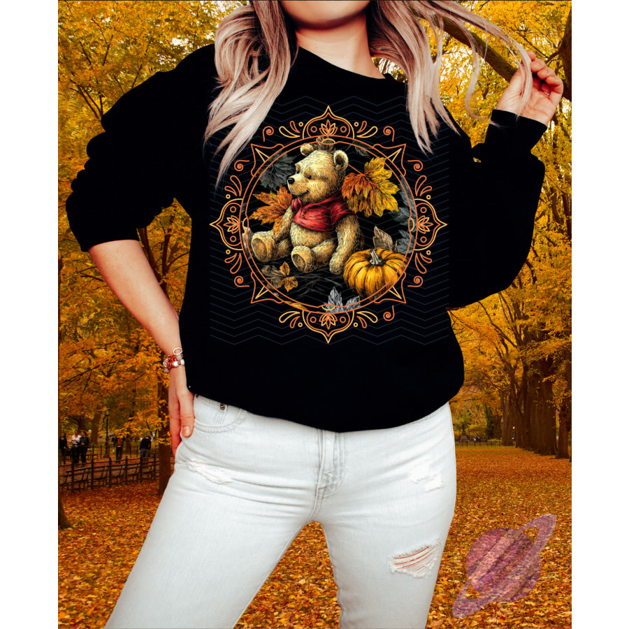 PREORDER Custom Graphic Tops - Bear Leaves - ETA 3-4 Weeks T Shirts