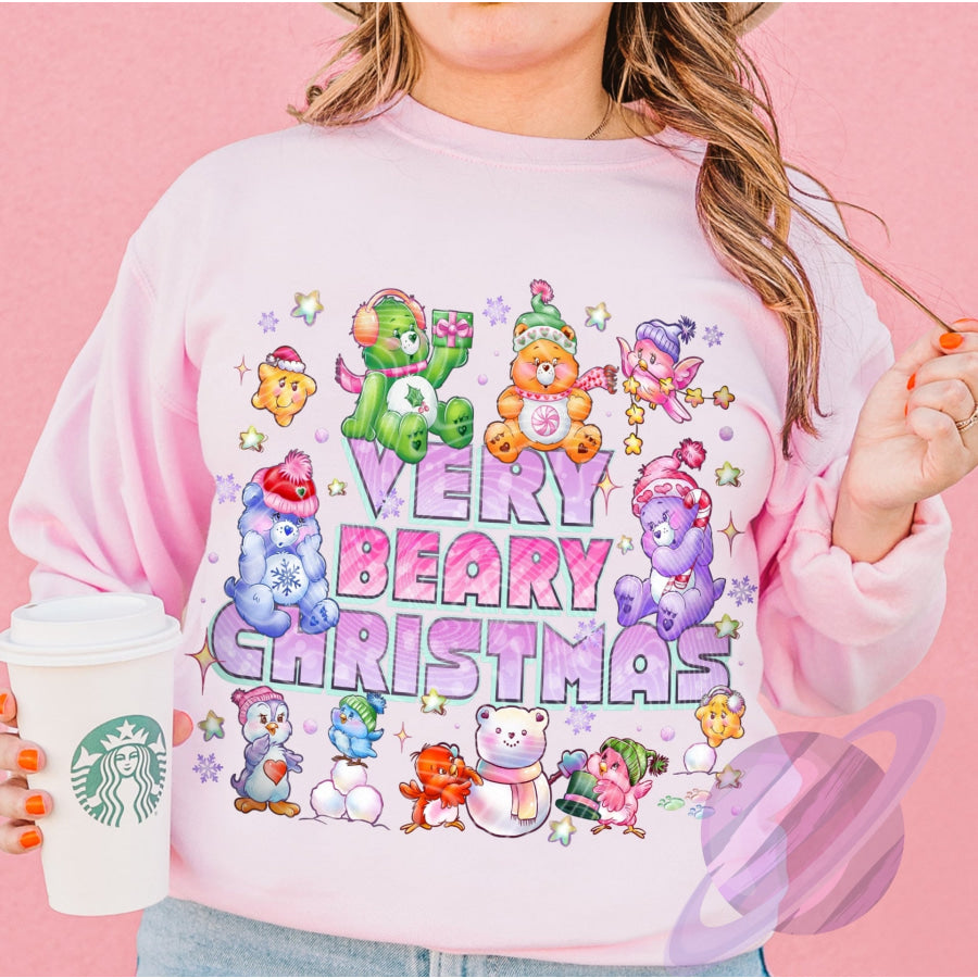 PREORDER Custom Graphic Tops - Beary Christmas - ETA 3-4 Weeks T Shirts