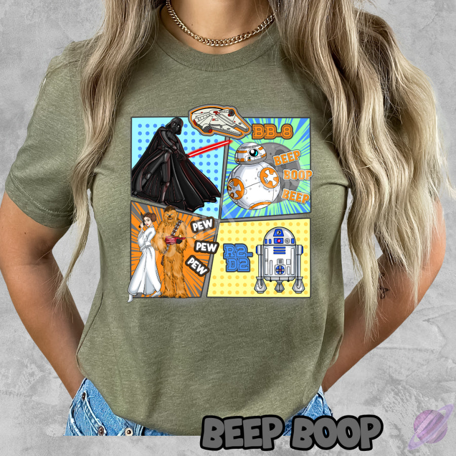 PREORDER Custom Graphic Tops - Beep Boop - Closes 21 May - ETA late Aug 2025 T Shirts