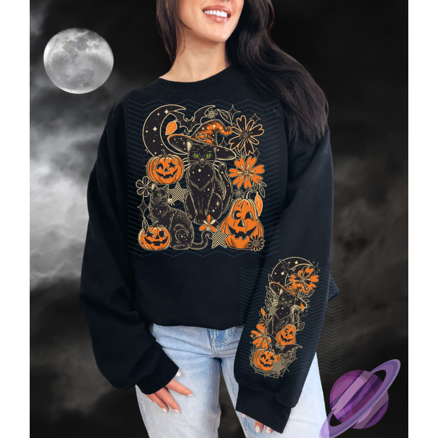 PREORDER Custom Graphic Tops - Black Cat - ETA 3-4 Weeks T Shirts