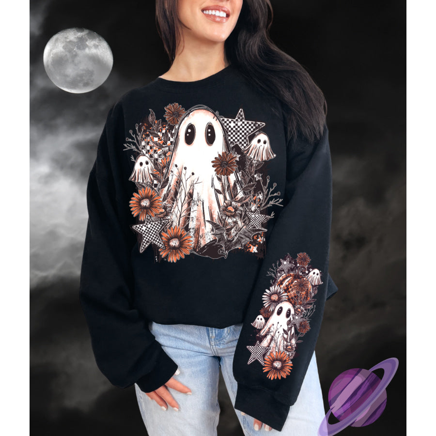 PREORDER Custom Graphic Tops - Boo Floral - ETA 3-4 Weeks T Shirts