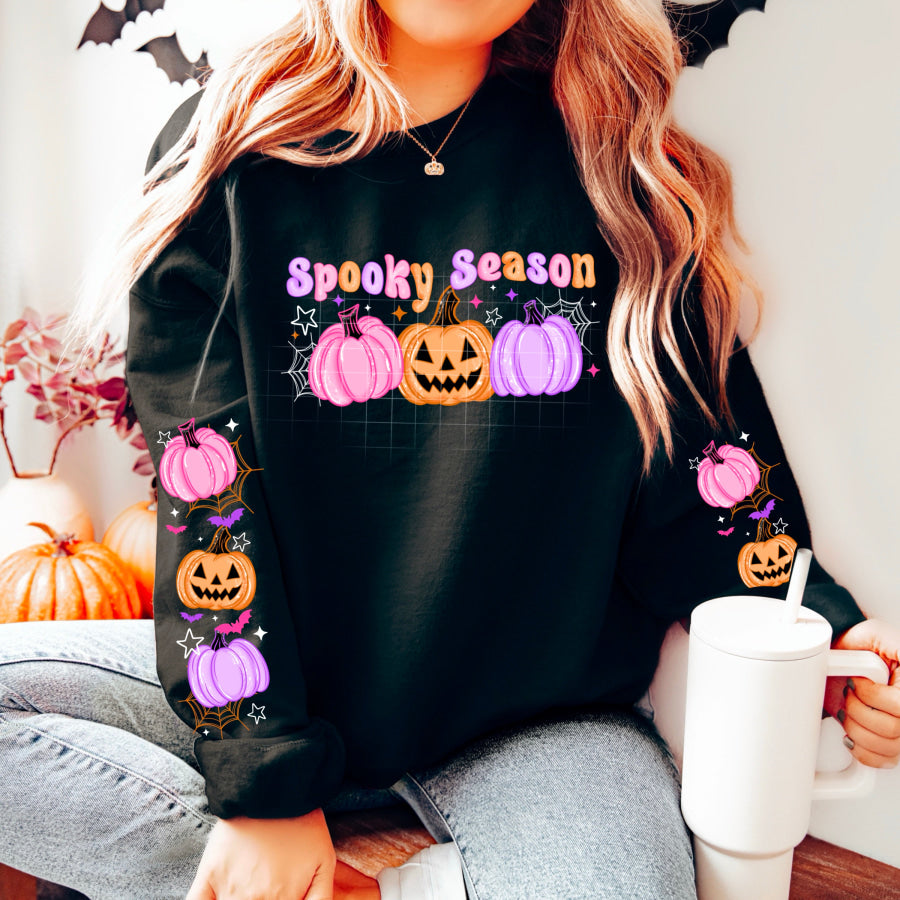 PREORDER Custom Graphic Tops - Colourful Pumpkins - ETA 3-4 Weeks T Shirts