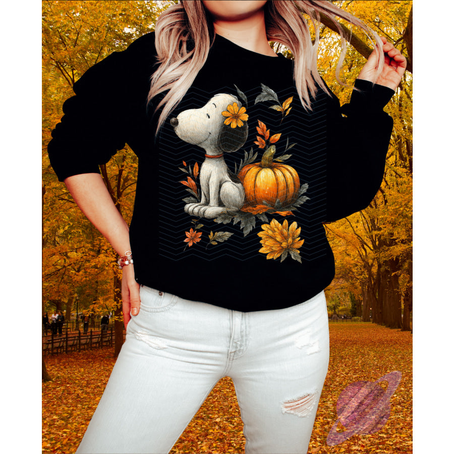 PREORDER Custom Graphic Tops - Fall Pup - ETA 3-4 Weeks T Shirts