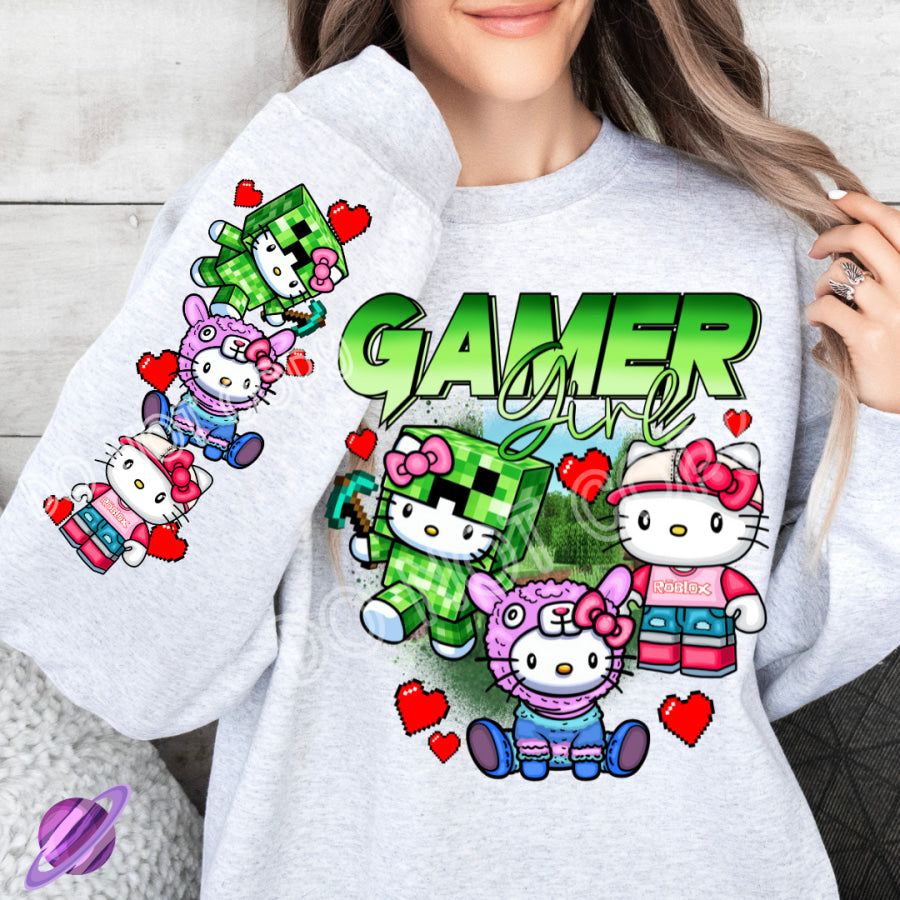 PREORDER Custom Graphic Tops - Gamer Girl - Closes 15 Nov - ETA mid Feb 2025 T Shirts