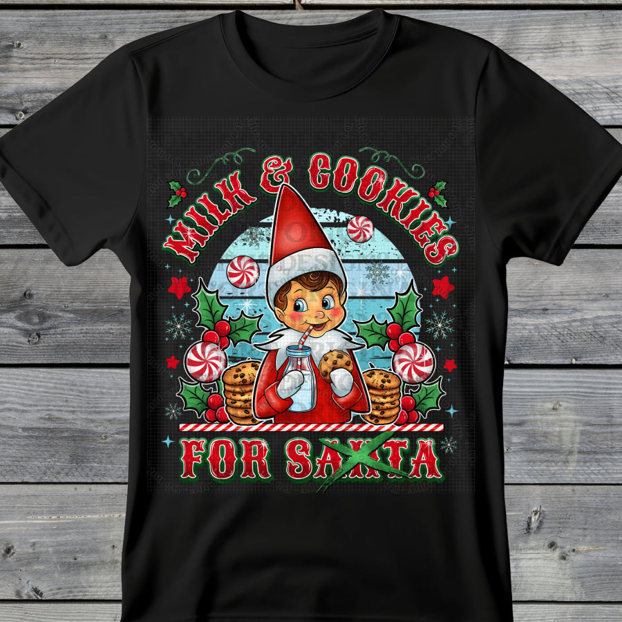 PREORDER Custom Graphic Tops Milk and Cookies 1 4 week ETA T Shirts