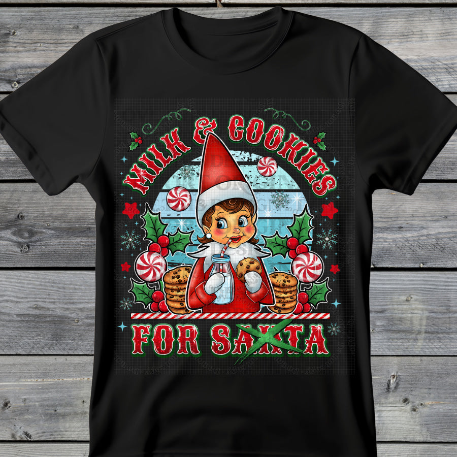 PREORDER Custom Graphic Tops Milk and Cookies 2 4 week ETA T Shirts