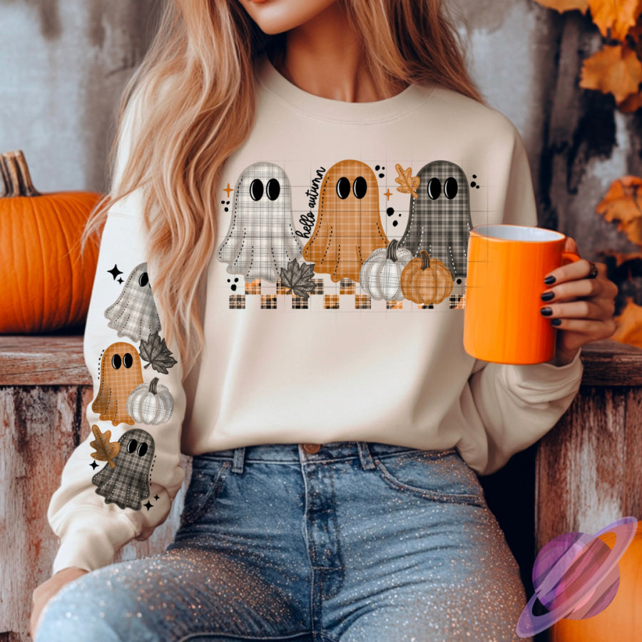 PREORDER Custom Graphic Tops Plaid Ghost ETA 3 4 Weeks T Shirts