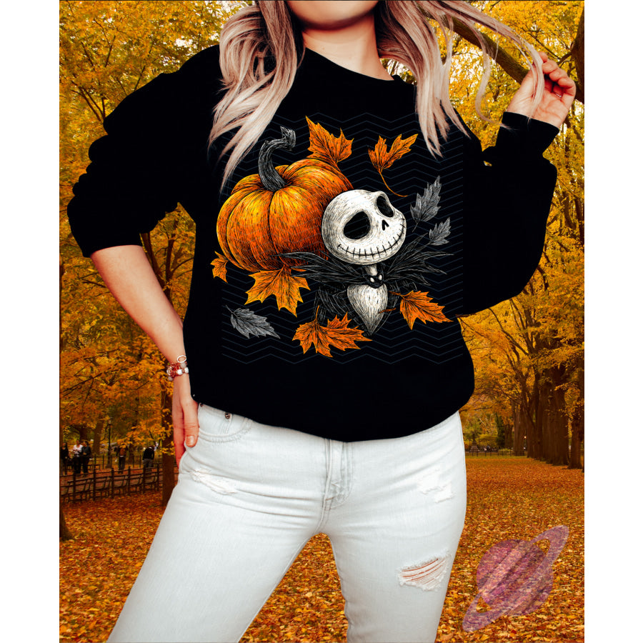 PREORDER Custom Graphic Tops - Pumpkin Skele - ETA 3-4 Weeks T Shirts