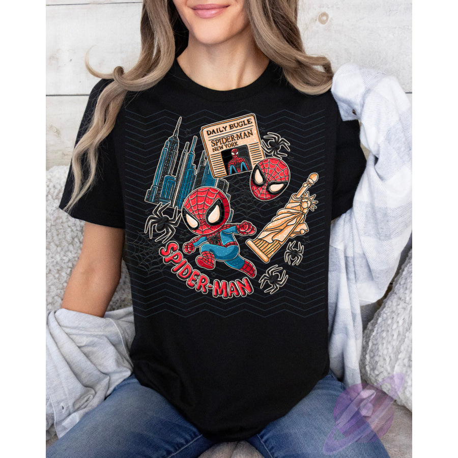 PREORDER Custom Graphic Tops - Spidey - Closes 22 Jan - ETA late Apr 2025 T Shirts