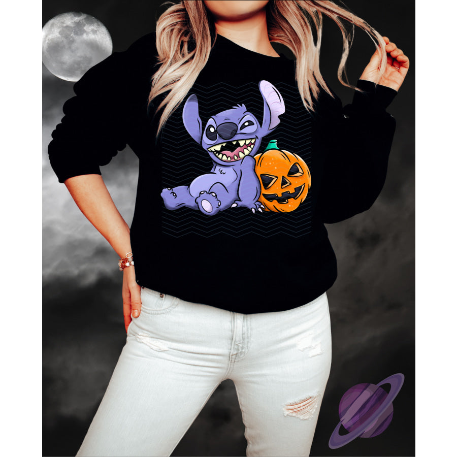 PREORDER Custom Graphic Tops - Spooky Alien - ETA 3-4 Weeks T Shirts