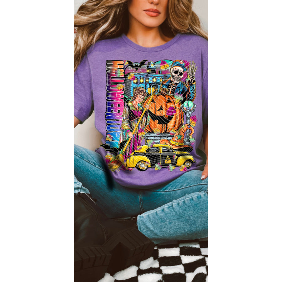 PREORDER Custom Graphic Tops - Spooky Town 1 - Closes 4 Jul - ETA mid Oct 2025 T Shirts