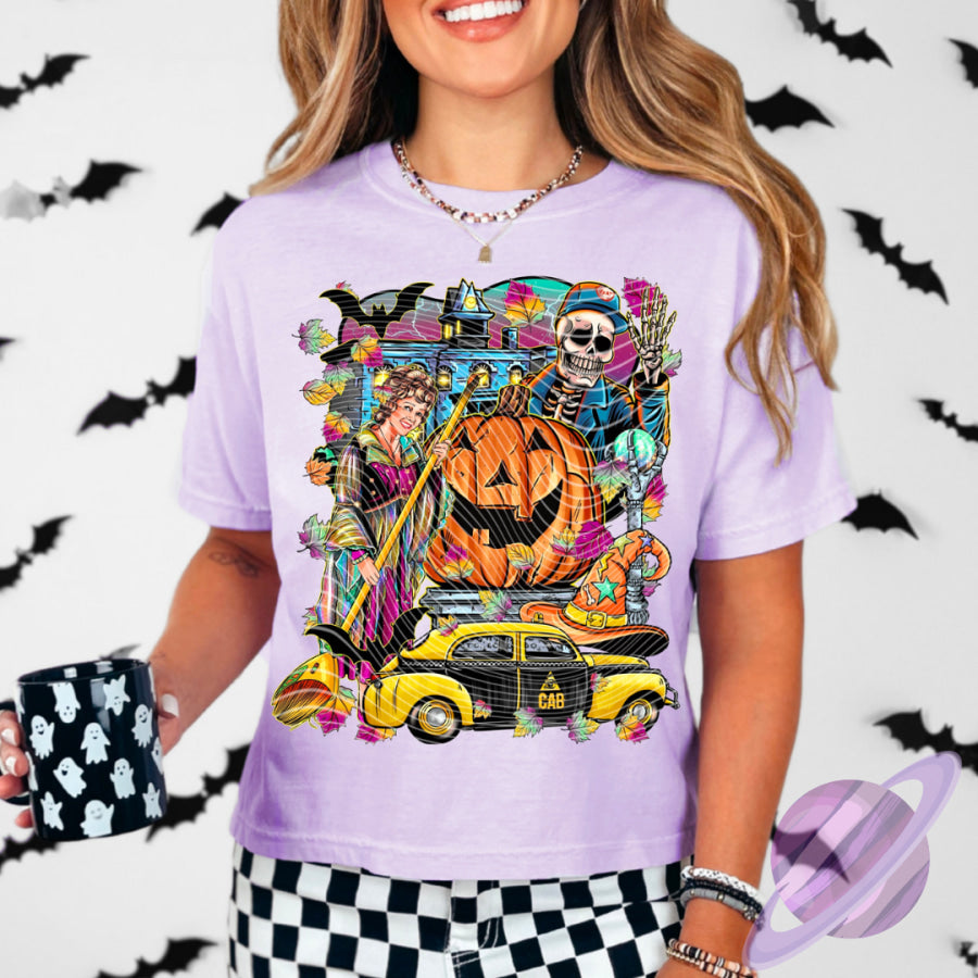 PREORDER Custom Graphic Tops - Spooky Town 2 - Closes 4 Jul - ETA mid Oct 2025 T Shirts