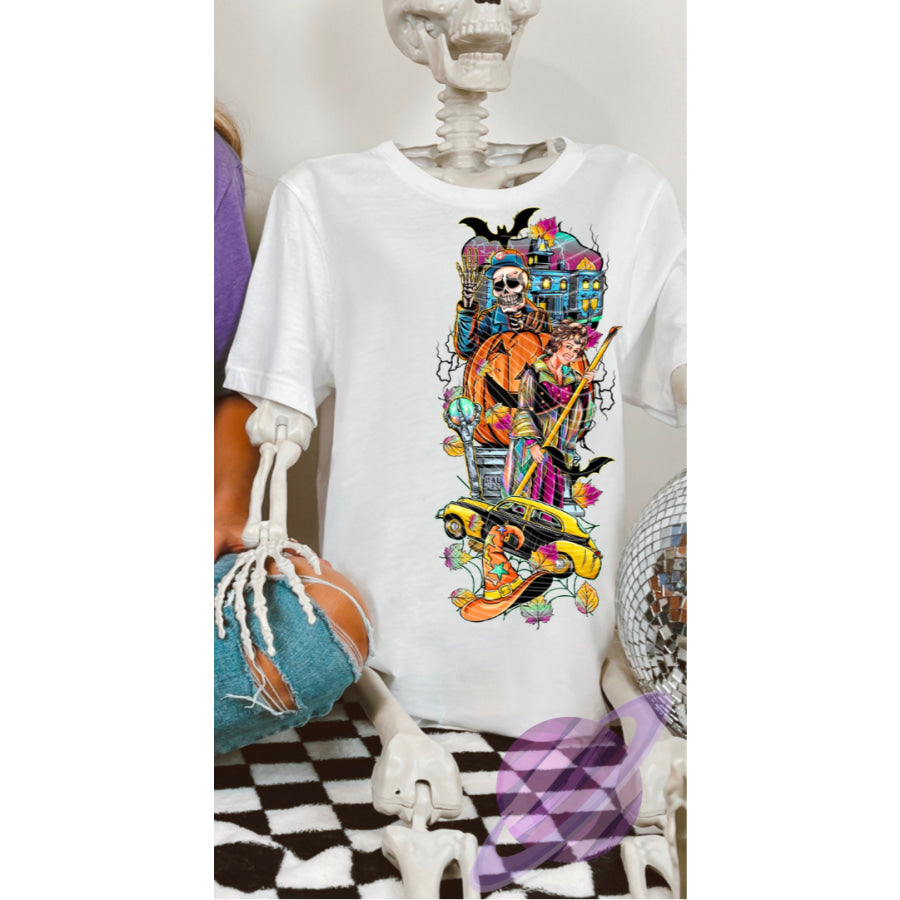 PREORDER Custom Graphic Tops - Spooky Town 3 - Closes 4 Jul - ETA mid Oct 2025 T Shirts