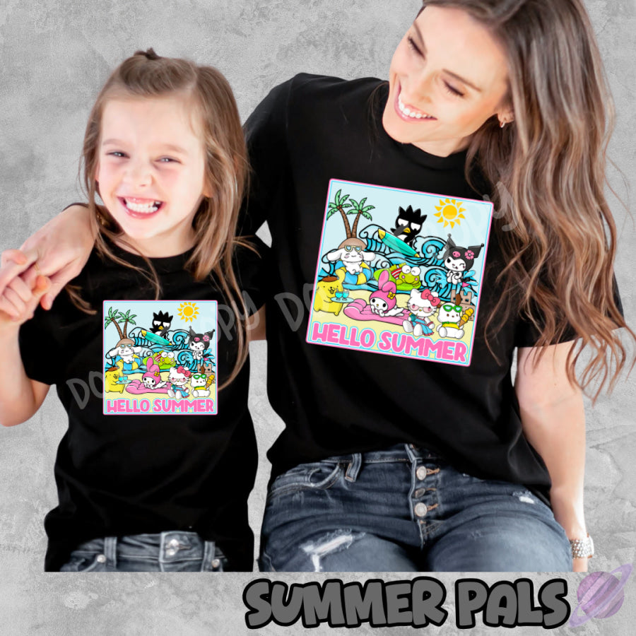 PREORDER Custom Graphic Tops - Summer Pals - Closes 29 Mar - ETA late Jun 2025 T Shirts