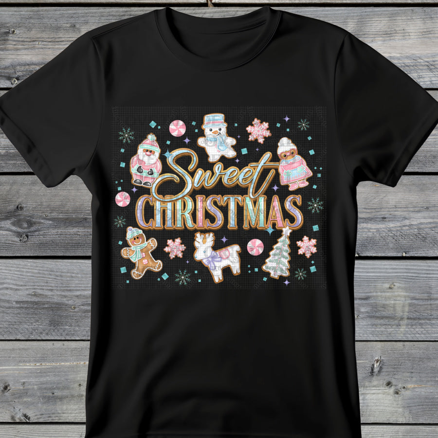 PREORDER Custom Graphic Tops Sweet Christmas Cookies 4 week ETA T Shirts