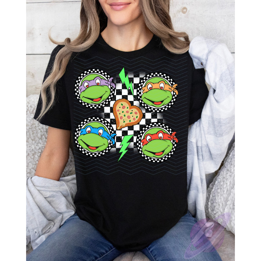 PREORDER Custom Graphic Tops - Turtle Power - Closes 22 Jan - ETA late Apr 2025 T Shirts