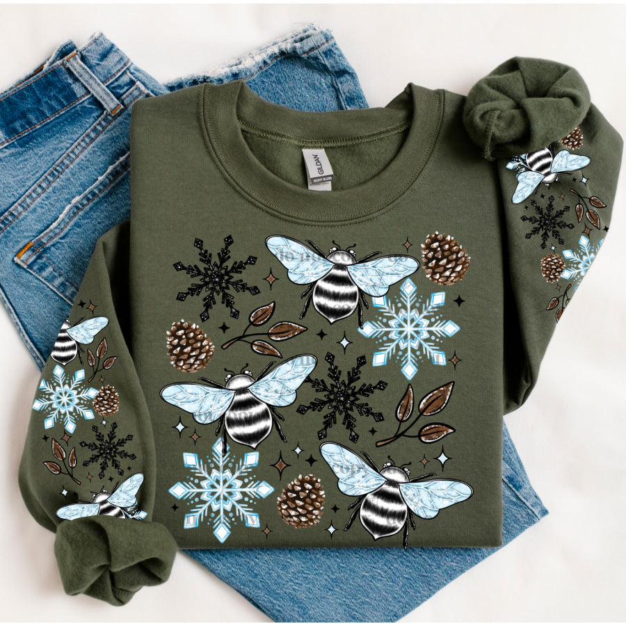 PREORDER Custom Graphic Tops - Winter Bees - Closes 12 Oct - ETA late Dec 2024 T Shirts