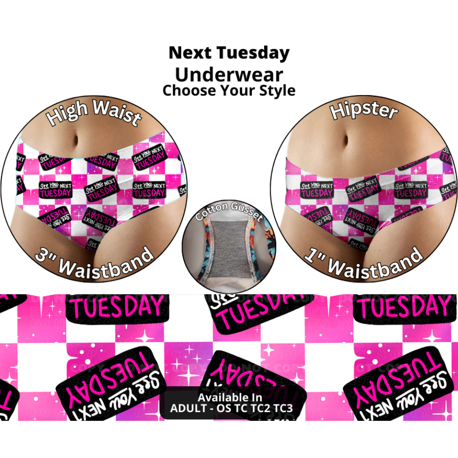 Preorder Custom High Waist Panties - Size OS - Closes 9 Oct - ETA late Dec 2024 Underwear