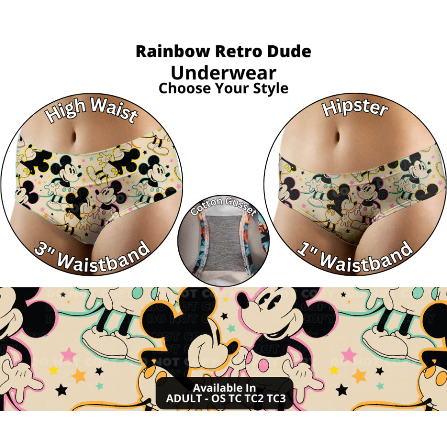 Preorder Custom High Waist Panties - Size OS - Closes 9 Oct - ETA late Dec 2024 Underwear