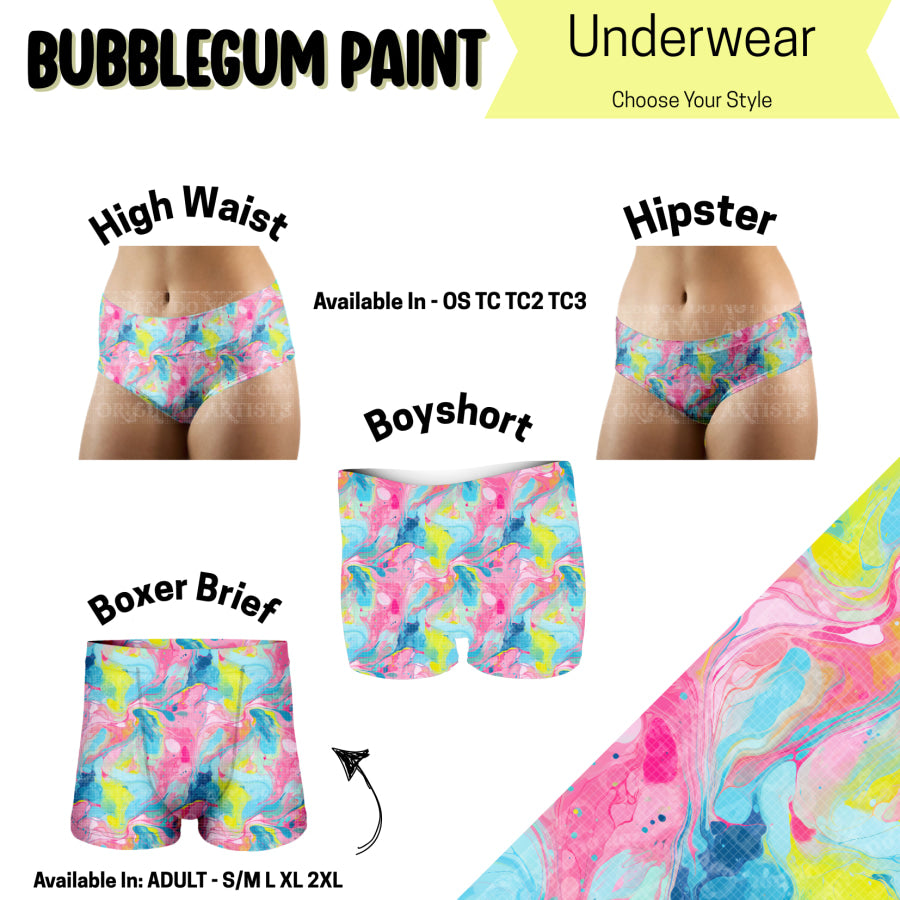 Preorder Custom HIGH WAIST Panties - Size TC3 - Closes 14 May - ETA early Sep 2025 Underwear