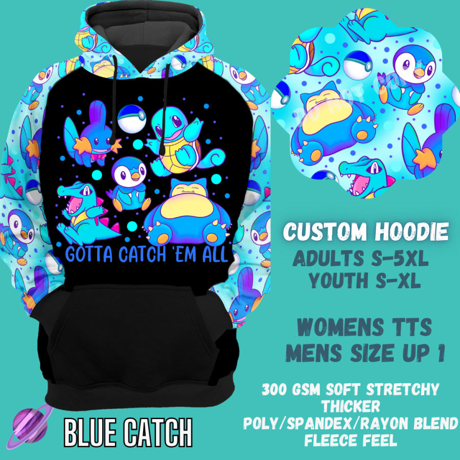 Preorder Custom Hoodie - Blue Catch - Closes 29 Sep - ETA late Dec 2024 Hoodies