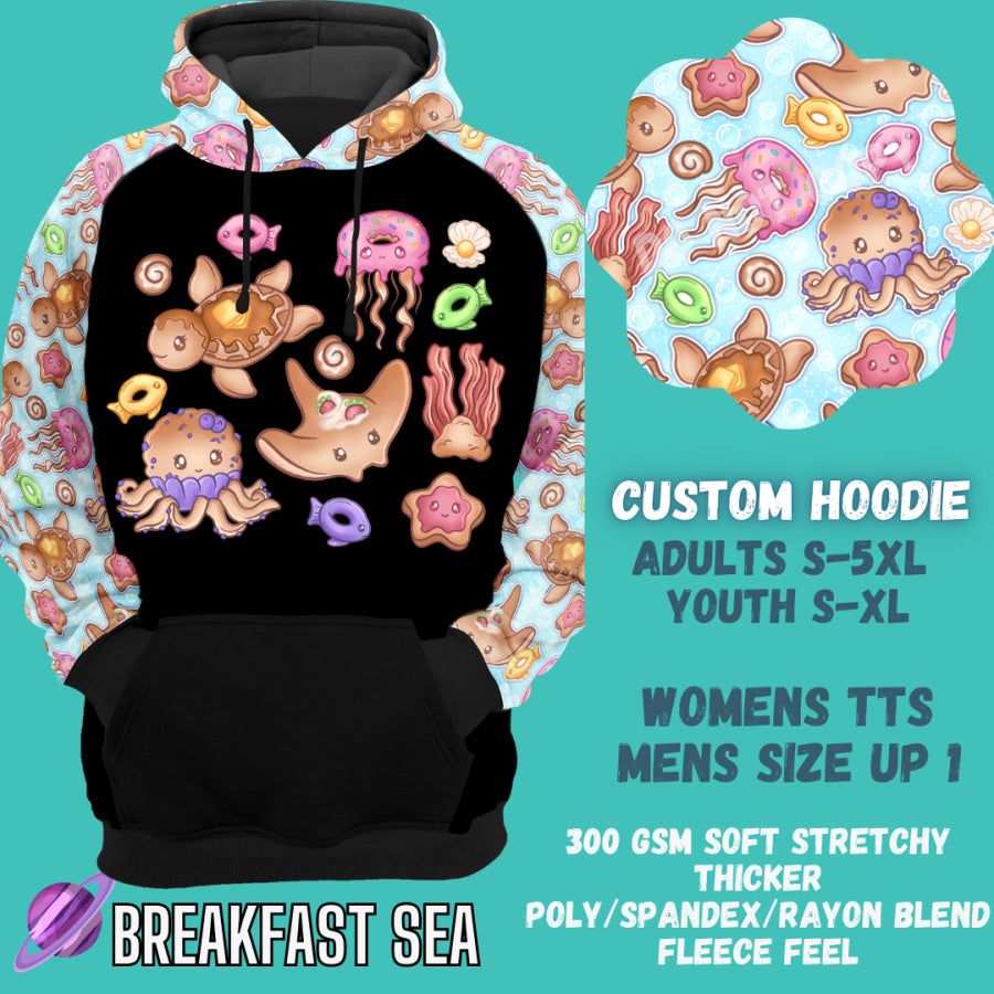 Preorder Custom Hoodie - Breakfast Sea - Closes 29 Sep - ETA late Dec 2024 Hoodies