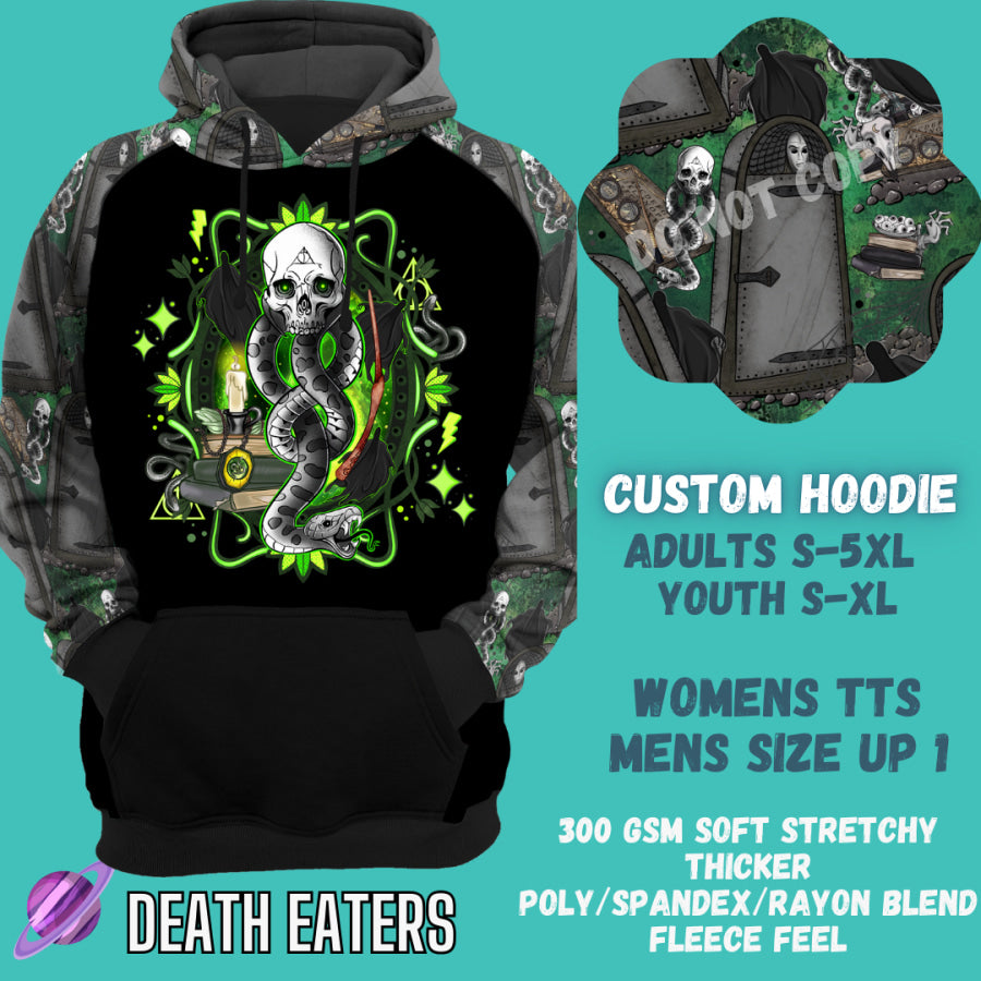 Preorder Custom Hoodie - Death Eaters - Closes 29 Sep - ETA late Dec 2024 Hoodies