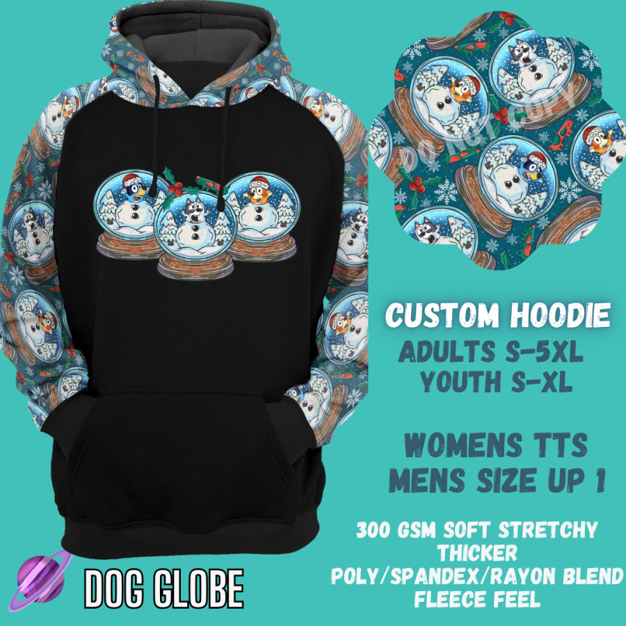 Preorder Custom Hoodie - Dog Globe - Closes 29 Sep - ETA late Dec 2024 Hoodies