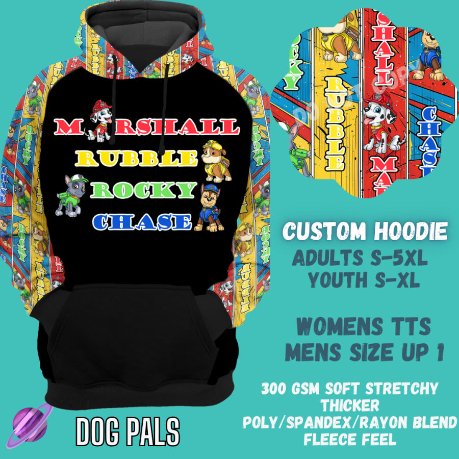 Preorder Custom Hoodie - Dog Pals - Closes 29 Sep - ETA late Dec 2024 Hoodies