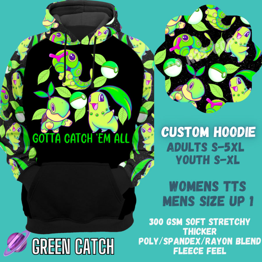 Preorder Custom Hoodie - Green Catch - Closes 29 Sep - ETA late Dec 2024 Hoodies