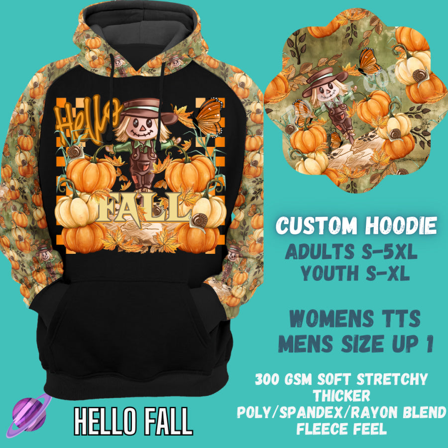 Preorder Custom Hoodie - Hello Fall - Closes 29 Sep - ETA late Dec 2024 Hoodies