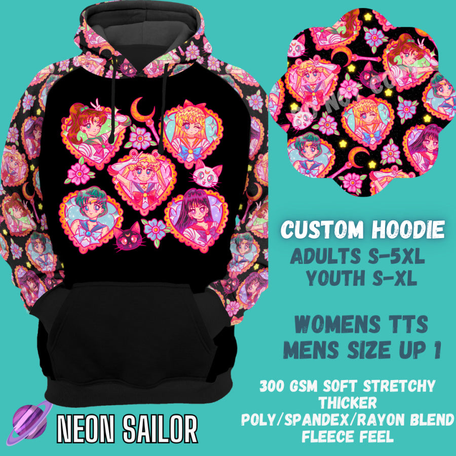 Preorder Custom Hoodie - Neon Sailor - Closes 29 Sep - ETA late Dec 2024 Hoodies