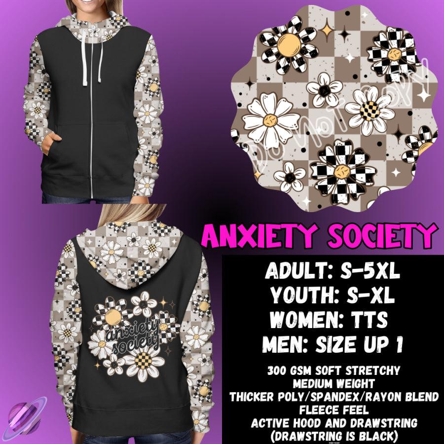 PREORDER Custom Hoodie Outfits - Anxiety Society - Closes 28 Jan - ETA early May 2025 Leggings