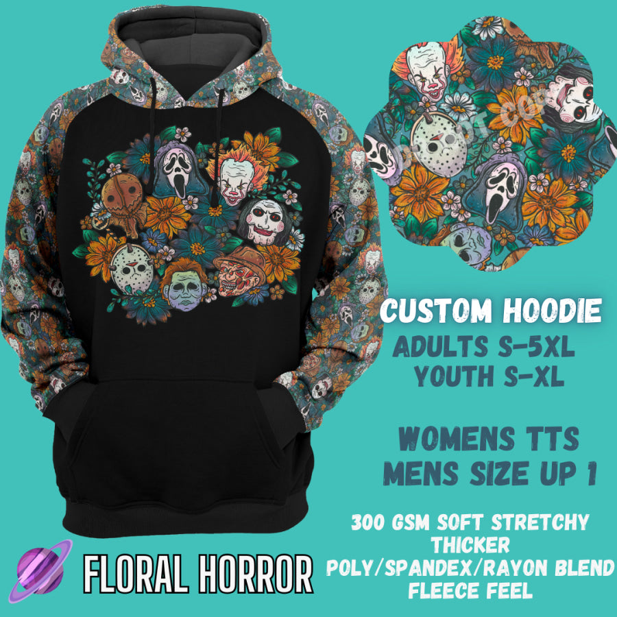 PREORDER Custom Hoodie Outfits - Floral Horror - Closes 12 Jan - ETA late Apr 2025 Leggings