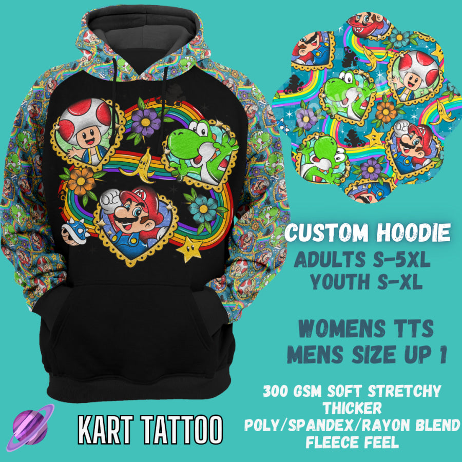 PREORDER Custom Hoodie Outfits - Kart Tattoo - Closes 12 Jan - ETA late Apr 2025 Leggings