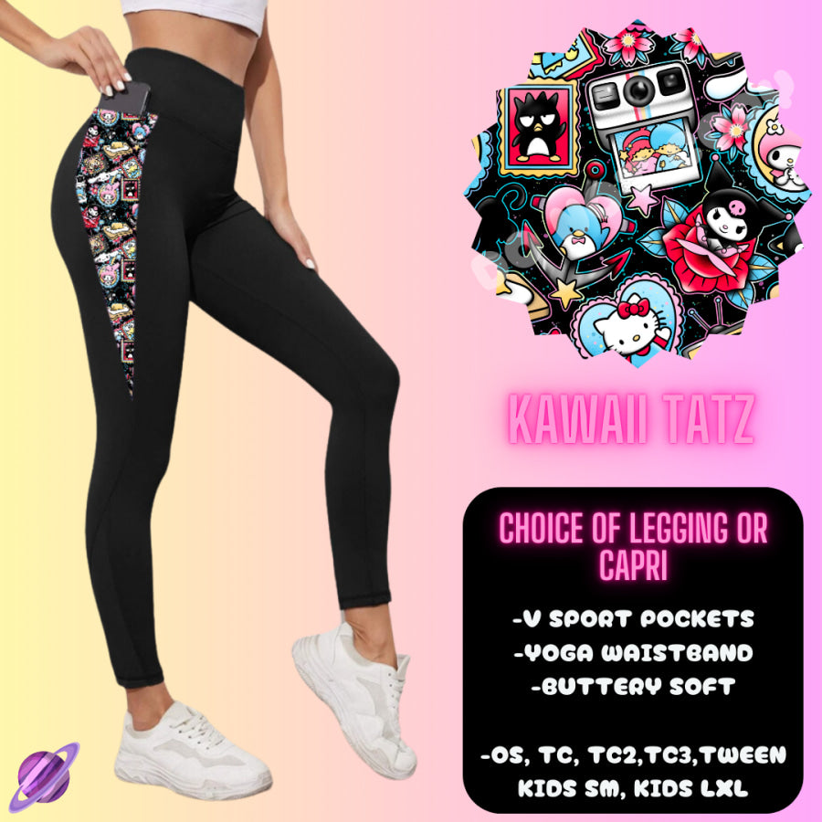 PREORDER Custom Hoodie Outfits - Kawaii Tatz - Closes 12 Jan - ETA late Apr 2025 Leggings