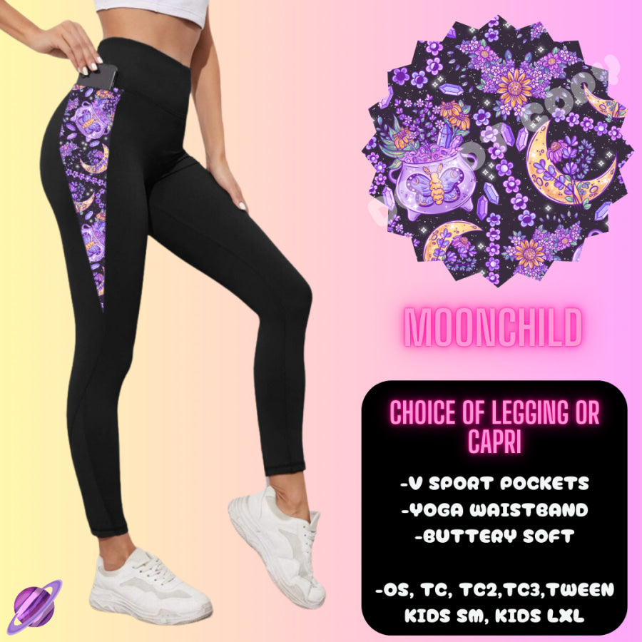 PREORDER Custom Hoodie Outfits - Moon Child - Closes 12 Jan - ETA late Apr 2025 Leggings