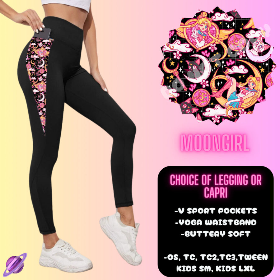 PREORDER Custom Hoodie Outfits - Moon Girl - Closes 12 Jan - ETA late Apr 2025 Leggings