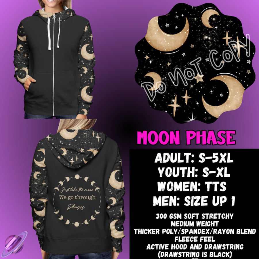 PREORDER Custom Hoodie Outfits - Moon Phase - Closes 28 Jan - ETA early May 2025 Leggings