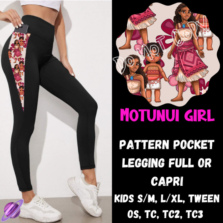 PREORDER Custom Hoodie Outfits - Motunui Girl - Closes 28 Jan - ETA early May 2025 Leggings