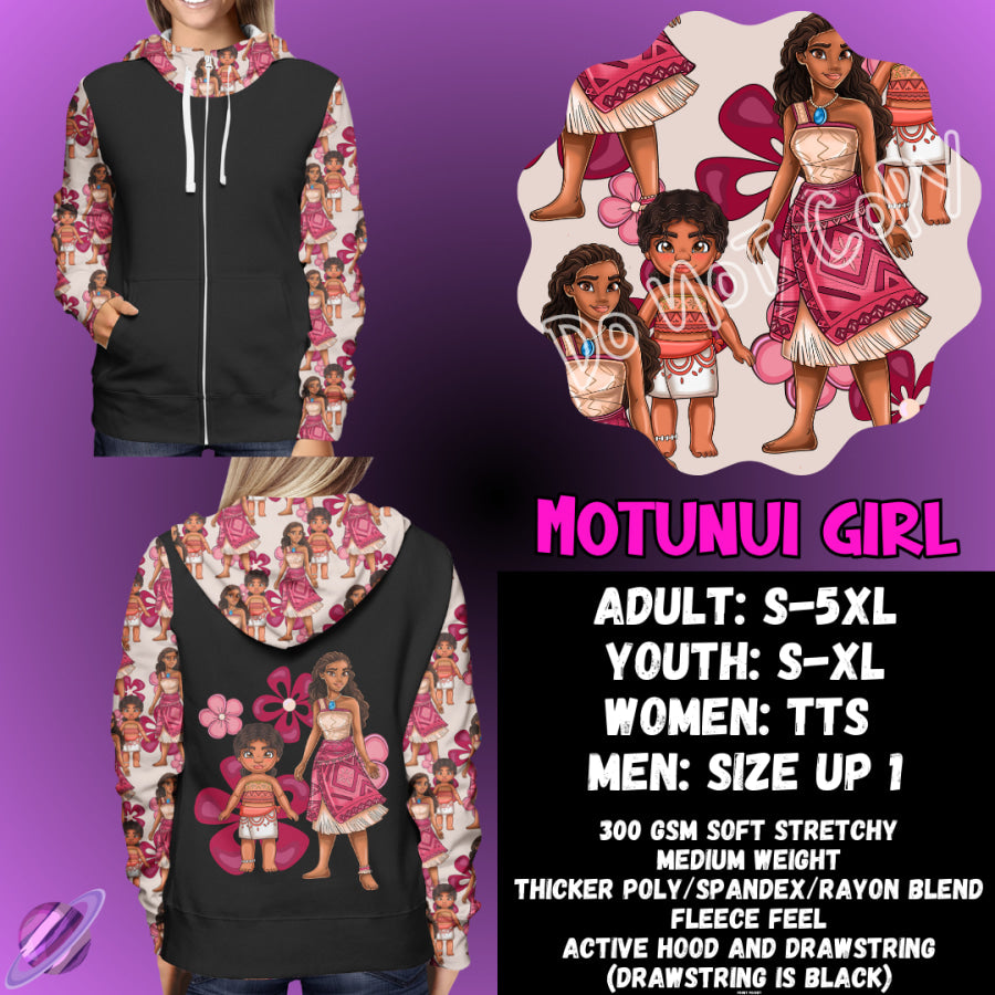 PREORDER Custom Hoodie Outfits - Motunui Girl - Closes 28 Jan - ETA early May 2025 Leggings