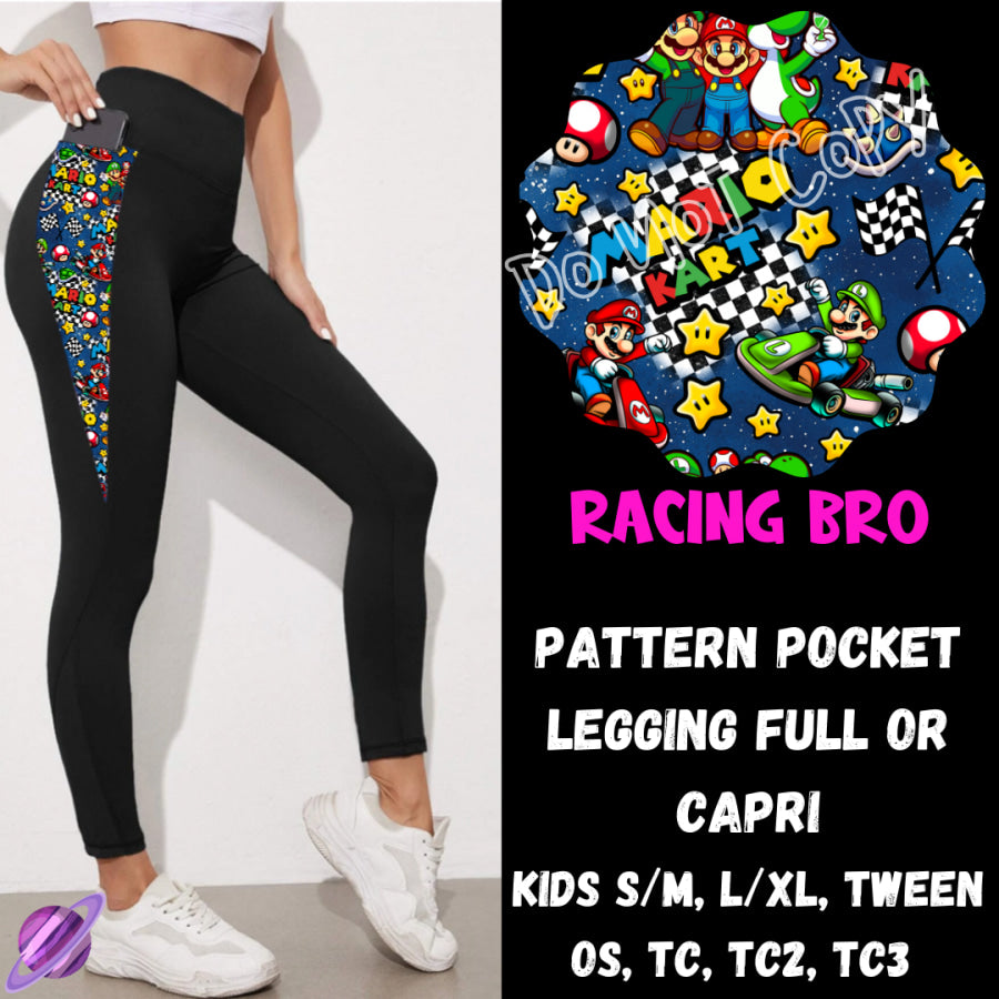 PREORDER Custom Hoodie Outfits - Racing Bro - Closes 28 Jan - ETA early May 2025 Leggings