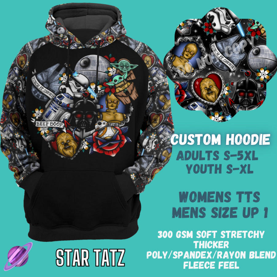 PREORDER Custom Hoodie Outfits - Star Tatz - Closes 12 Jan - ETA late Apr 2025 Leggings